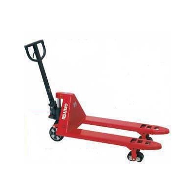 Transpallet manuale con ruote in gomma