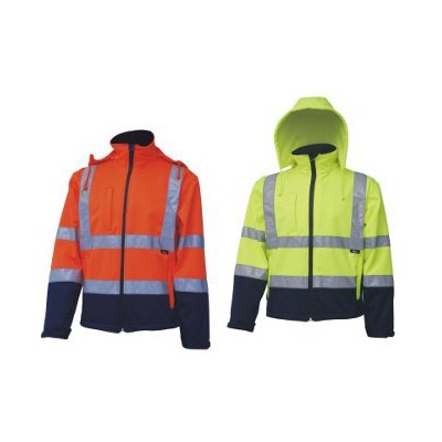 Giacca idrorepellente alta visibilità in poliestere Star Softshell