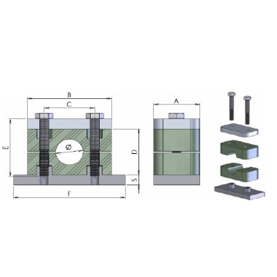 PXCH - Collari serie pesante in Polipropilene