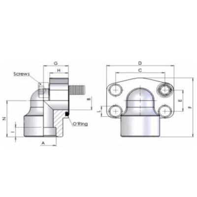 03NS - Flange 90 a saldare di tasca