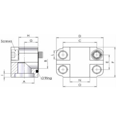 03BS - Flange 90 a saldare di tasca