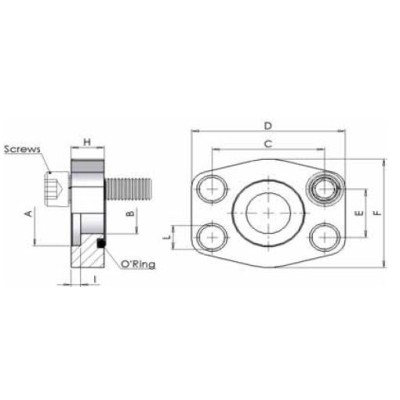 03PS - Flange piatte a saldare di tasca