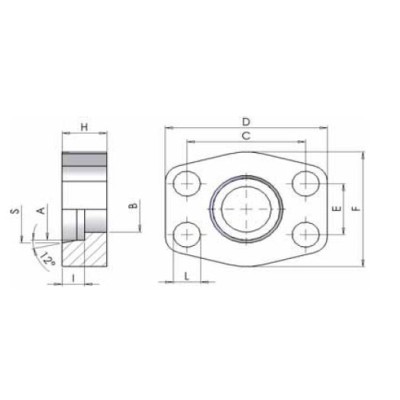 TRFF - Flange piatte con tasca