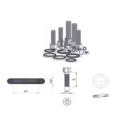 U3SC - Kit per flange SAE - (UNC)*