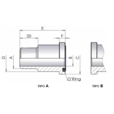 03EB - Codoli a saldare di testa