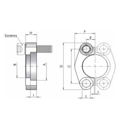 P3S0 - Semiflange piatte tagliate