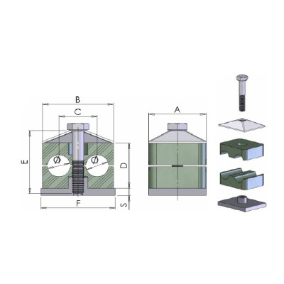 PXCD - Collari doppi in Polipropilene