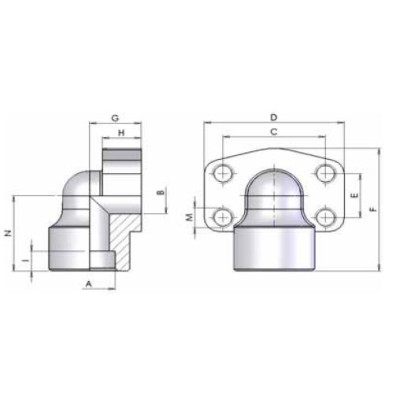 06VS - Controflange 90 a saldare di tasca