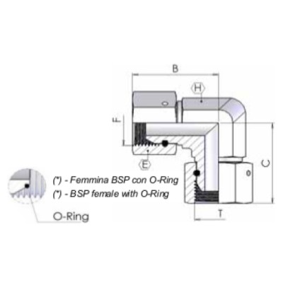 5045 - Unione 90° femmina girevole