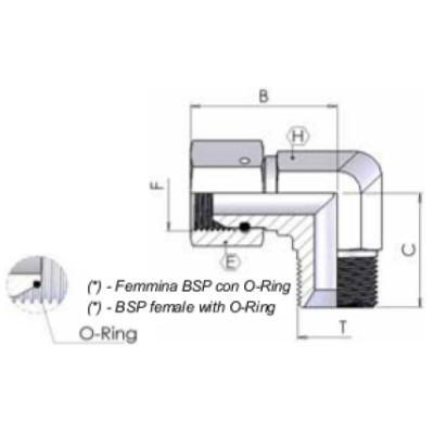 0045 - Unione 90° M/F girevole