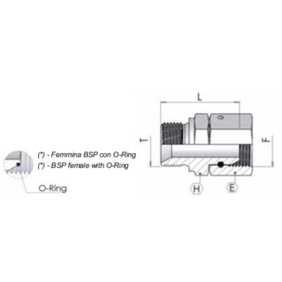 5023 - Nipplo M/F girevole