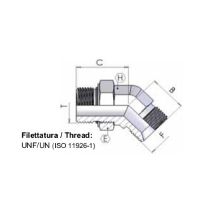 2034 - Curva 45 orientabile BSP/UNF