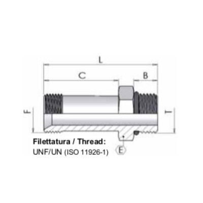 2535 - Giunzione M/M Lunga BSP/UNF