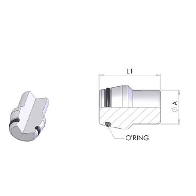 9072 - Tappo con O-Ring