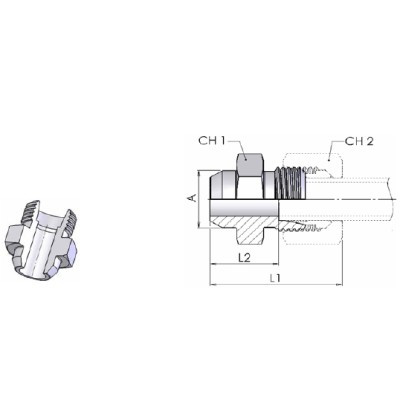 2074 - Terminale diritto a saldare