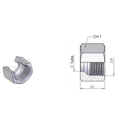 0074 SF - Dado di serraggio