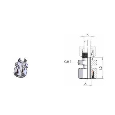 1072 SF - Riduzione a codolo premontato