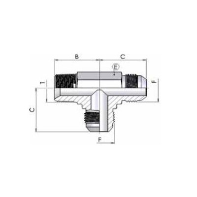 7552 - T JIC con maschio BSPT laterale