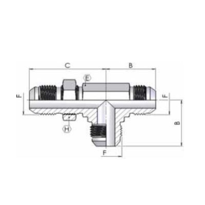 3551 - T con passaparete laterale