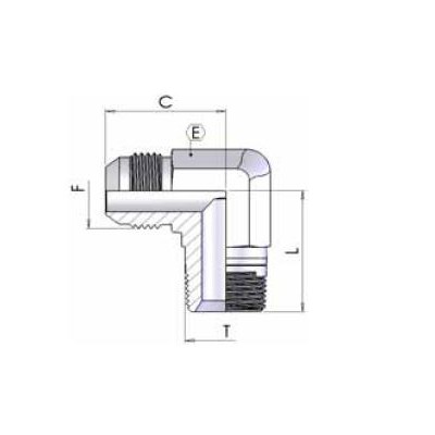4051 - Gomito 90 JIC-NPTF