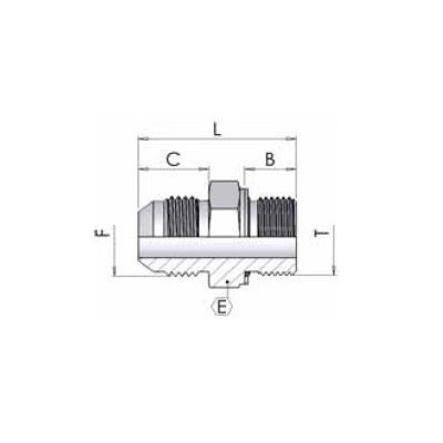1519 - Giunzione M-M Jic-BSP O'Ring