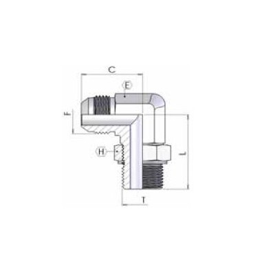 3052 - Gomito 90 orientabile JIC-BSP