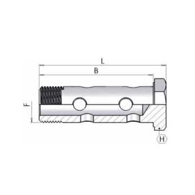 0016 - Bullone forato doppio Gas