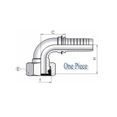 8501 - Curva Metrica 90 cono 24 Serie Leggera