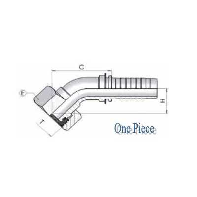 8502 - Curva Metrica 45 cono 24 Serie Leggera