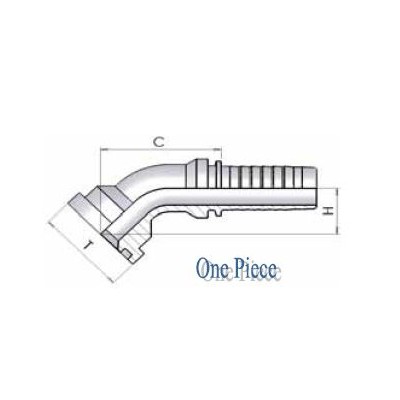 1012 - Flangia 45 SAE 6000 PSI