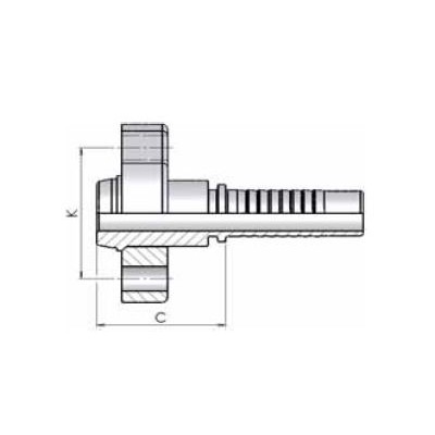 32MF0 - Flangia Femmina Diritta POCLAIN