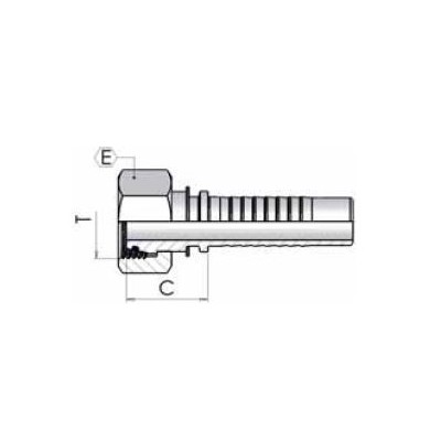 84M00 - Femmina Metrica cono 24 Serie Pesante