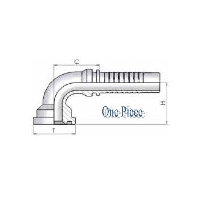 00M11 - Flangia 90 SAE 6000 PSI