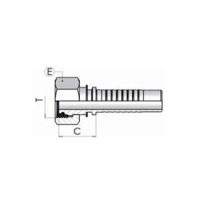 85M00 - Femmina Metrica cono 24 Serie Leggera