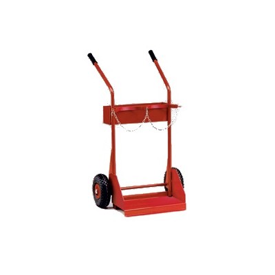 Carrello porta bombole bilanciato con cassetto